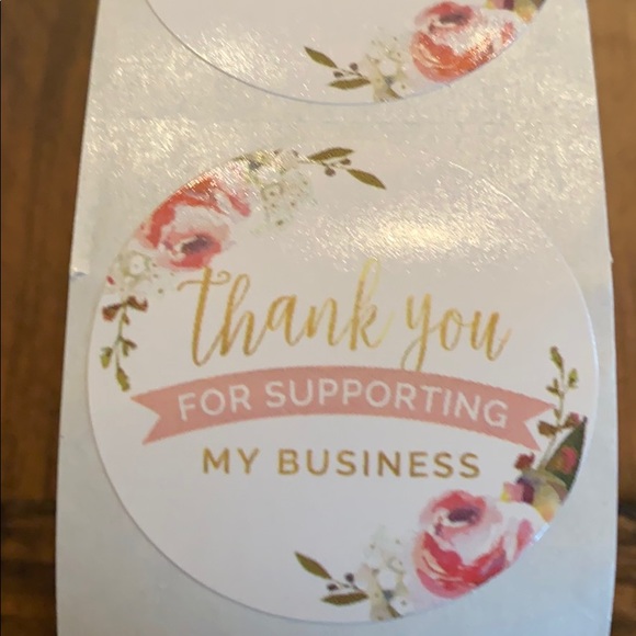 Posh seller thank you cards and thank you stickers - Picture 3 of 3